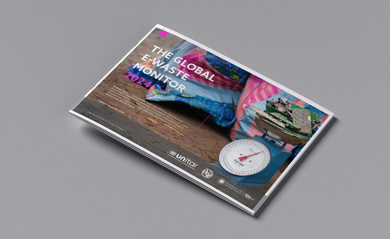 Pages from the Global E-Waste Monitor (2024) report.