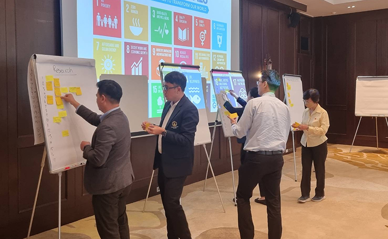 Participants of the Developing a Sustainability Mindset Workshop at Mahidol University, CIFAL Victoria.