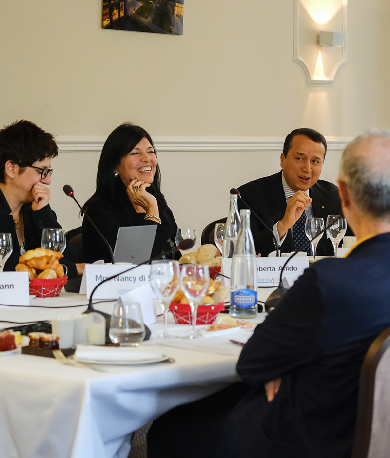 Speaker participants at Plasma4Life Roundtable in Geneva.